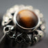 Vintage Tiger's Eye & Marcasite Sterling Silver Ring (US size 7)