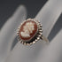 UK Vintage Sterling Silver Cameo Ring (US Size 7)