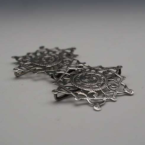 1900 English Antique Sterling Silver Nurse's Belt Buckle 21g Adie & Lovekin