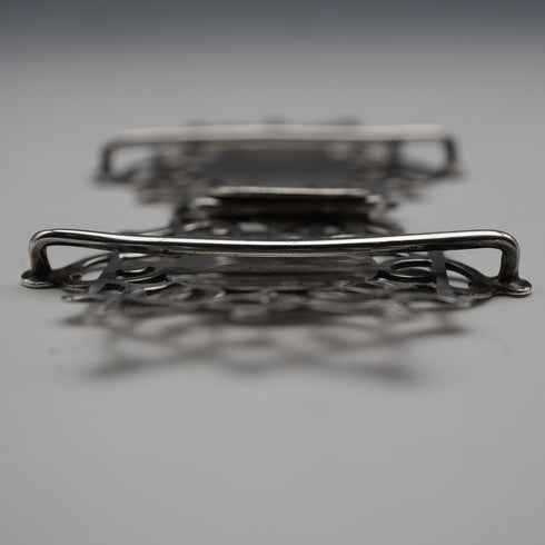 1900 English Antique Sterling Silver Nurse's Belt Buckle 21g Adie & Lovekin