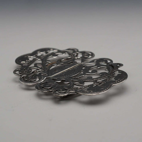 1900 English Antique Sterling Silver Nurse's Belt Buckle 31g Stainton Brothers