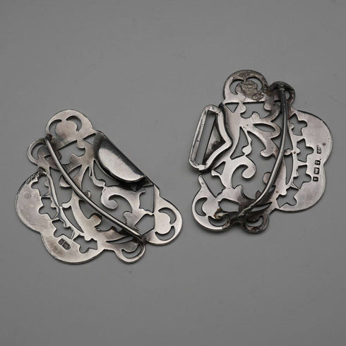 1900 English Antique Sterling Silver Nurse's Belt Buckle 31g Stainton Brothers