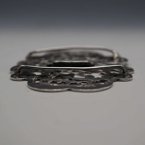 1900 English Antique Sterling Silver Nurse's Belt Buckle 31g Stainton Brothers