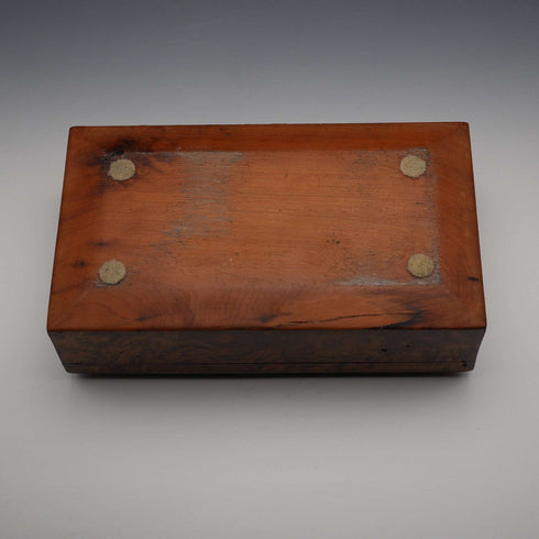 British Vintage Burr Wood Box