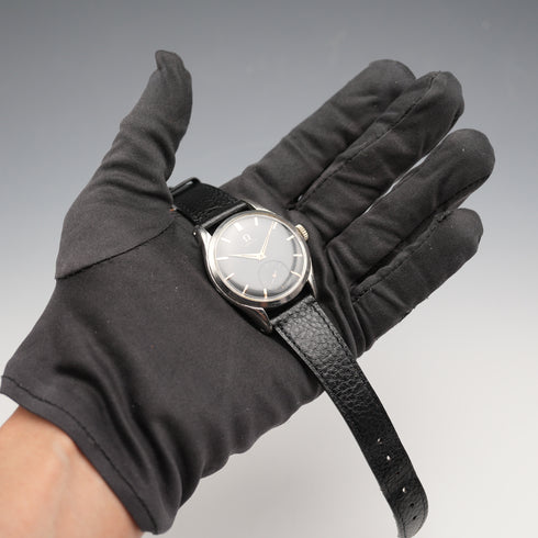 Circa 1950 Omega Men's Mechanical Watch Ref. 2503-1 Cal. 265 Black Dial Good Working Order