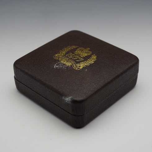 1977 United Kingdom Queen Elizabeth II Silver Jubilee Commemorative Silver Coin 45g Birmingham Mint with Case