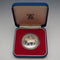 1977 United Kingdom Queen Elizabeth II Silver Jubilee Commemorative Silver Coin, 28g, Royal Mint, with Case and Certificate of Authenticity