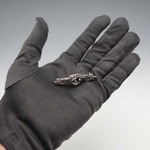 1896 British Antique Sailor Sweetheart Sterling Silver Brooch 3.7g S.BROS