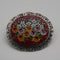 Vintage 800 Silver Micromosaic Floral Brooch