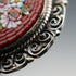 Vintage 800 Silver Micromosaic Floral Brooch