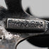 米国アンティーク 純銀製 エナメル&金メッキ装飾 フローラルブローチ WE Richards