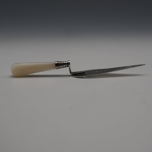 1921 British Antique Mother-of-Pearl Handle Sterling Silver Blade Bookmark Adie&Lovekin