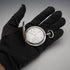 Circa 1925 Antique Longines Pocket Watch, 900 Silver Hunter Case, Cal. 18.50, Good Working Condition
