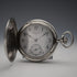 Circa 1925 Antique Longines Pocket Watch, 900 Silver Hunter Case, Cal. 18.50, Good Working Condition