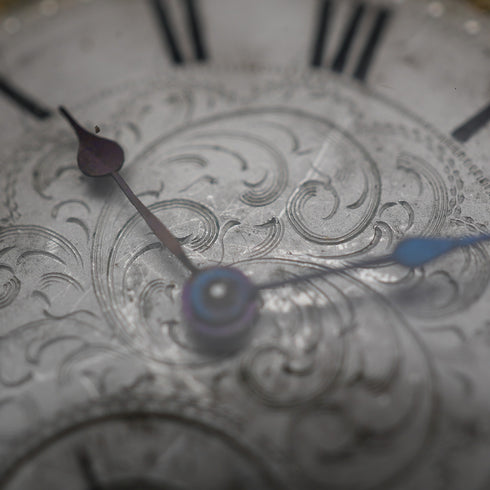 Circa 1860 British Antique Joseph Johnson Key Wind Pocket Watch, Silver Hunter Case, Good Working Order