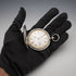 Circa 1860 British Antique Joseph Johnson Key Wind Pocket Watch, Silver Hunter Case, Good Working Order