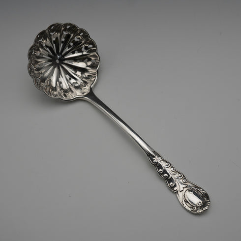 1907年 英国アンティーク 純銀製 シュガーシフター 30g Josiah Williams & Co