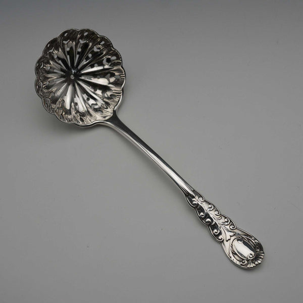 1907年 英国アンティーク 純銀製 シュガーシフター 30g Josiah Williams & Co