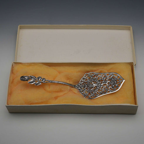 German Vintage 835 Silver Cake Server 32g in original box