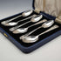 1934 British Vintage Sterling Silver Jubilee Teaspoon Set of 6, Total 55g, by Northern Goldsmiths Co, Cased