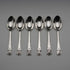 1934 British Vintage Sterling Silver Jubilee Teaspoon Set of 6, Total 55g, by Northern Goldsmiths Co, Cased
