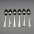 1934 British Vintage Sterling Silver Jubilee Teaspoon Set of 6, Total 55g, by Northern Goldsmiths Co, Cased