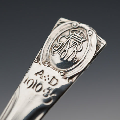 1934年 英国ヴィンテージ 純銀製 ジュビリーティースプーン6本セット 計55g Northern Goldsmiths Co ケース入
