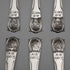 1934 British Vintage Sterling Silver Jubilee Teaspoon Set of 6, Total 55g, by Northern Goldsmiths Co, Cased