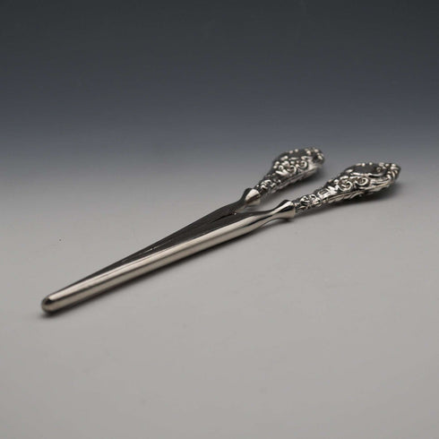 1910 English Antique Sterling Silver Handle Glove Stretchers J&R Griffin