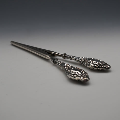 1910年 英国アンティーク 純銀ハンドル グローブストレッチャー J&R Griffin