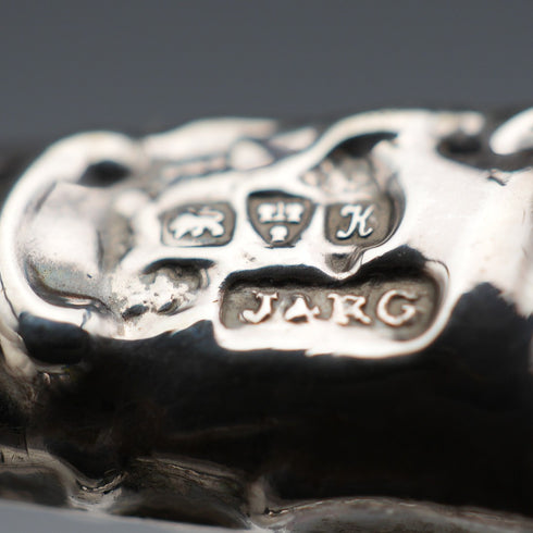 1910年 英国アンティーク 純銀ハンドル グローブストレッチャー J&R Griffin