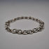 Vintage Decorative Ring Chain Sterling Silver Bracelet 11g