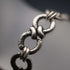 Vintage Decorative Ring Chain Sterling Silver Bracelet 11g