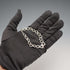 Vintage Decorative Ring Chain Sterling Silver Bracelet 11g