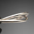 UK-made Double Interlocking Sterling Silver Bangle 51g NK