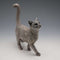 UK Country Artists Walking Cat Sterling Silver Plated Sculpture Figurine