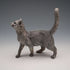 UK Country Artists Walking Cat Sterling Silver Plated Sculpture Figurine