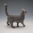 UK Country Artists Walking Cat Sterling Silver Plated Sculpture Figurine
