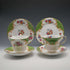 UK Vintage Paragon "Rockingham Green" Teacup Trio Pair #2