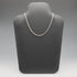 English Vintage Sterling Silver Twisted Rope Chain Necklace 39cm 7.3g