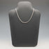English Vintage Sterling Silver Twisted Rope Chain Necklace 39cm 7.3g