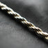 English Vintage Sterling Silver Twisted Rope Chain Necklace 39cm 7.3g