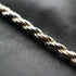English Vintage Sterling Silver Twisted Rope Chain Necklace 39cm 7.3g