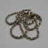 English Vintage Sterling Silver Twisted Rope Chain Necklace 39cm 7.3g