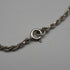 English Vintage Sterling Silver Twisted Rope Chain Necklace 39cm 7.3g
