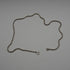 English Vintage Sterling Silver Twisted Rope Chain Necklace 39cm 7.3g