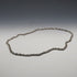 English Vintage Sterling Silver Braided Volume Long Chain Necklace 60cm 28g