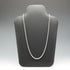 English Vintage Sterling Silver Braided Volume Long Chain Necklace 60cm 28g
