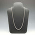 English Vintage Sterling Silver Braided Volume Long Chain Necklace 60cm 28g