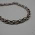 English Vintage Sterling Silver Braided Volume Long Chain Necklace 60cm 28g